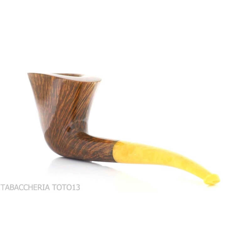 Baldo Baldi forma doublin in radica scura grado 6 bocchino ambra chiara - Baldo Baldi