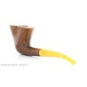 Baldo Baldi Doublin shaped pipe in dark briar grade 6 light amber mouthpiece - Baldo Baldi