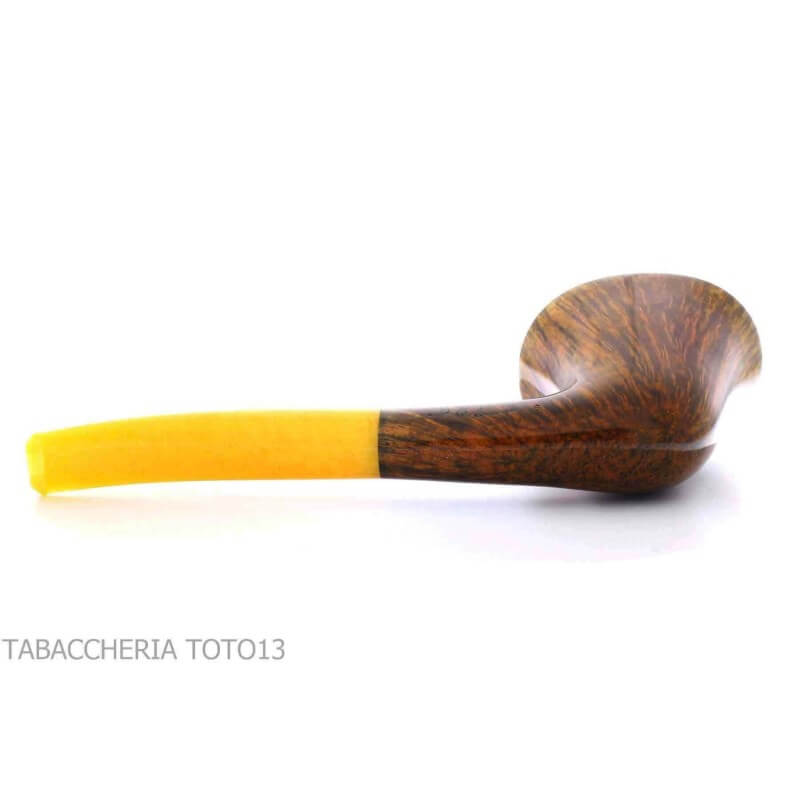 Baldo Baldi forma doublin in radica scura grado 6 bocchino ambra chiara - Baldo Baldi