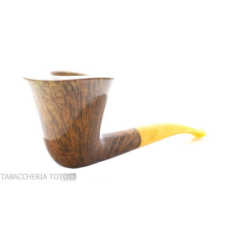 Baldo Baldi forma doublin in radica scura grado 6 bocchino ambra chiara - Baldo Baldi