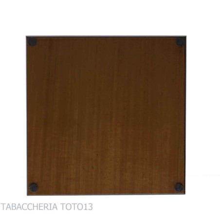 Soporte palisandro para 8 pipas cuadrado fabricado en Italia por Lubinski - Accesorios para pipas de tabaco