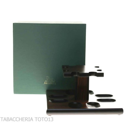 Support pour pipes carré 8 Rosewood fabriqué en Italie par Lubinski - Accessoires pour pipes