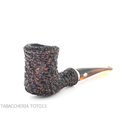 Tabakspfeife Brebbia naive rusticated, Mundstück mod Gesetz. 7013 - Tabakpfeifen