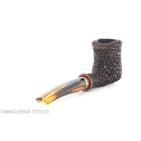 Tabakspfeife Brebbia naive rusticated, Mundstück mod Gesetz. 7013 - Tabakpfeifen