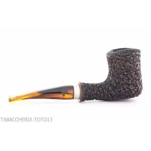Tabakspfeife Brebbia naive rusticated, Mundstück mod Gesetz. 7013 - Brebbia - Brebbia Pipe