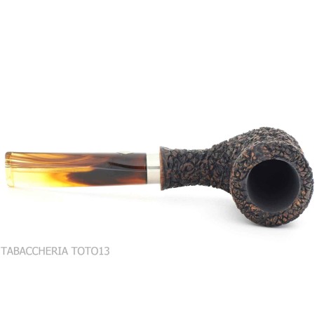 Tabakspfeife Brebbia naive rusticated, Mundstück mod Gesetz. 7013 - Tabakpfeifen