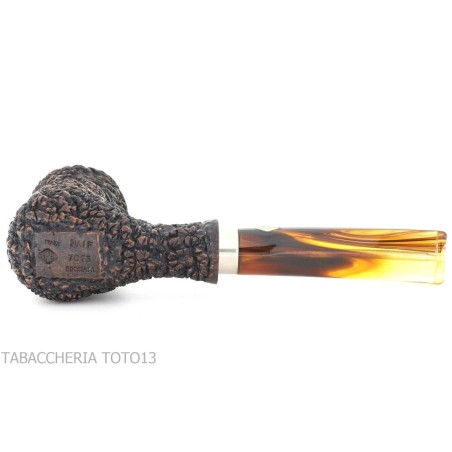 Tobacco Pipe Brebbia naive rusticated, mouthpiece mod law. 7013 - Tobacco Pipes - Natural root