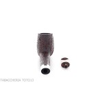 Brindle series pipe Canadian shape dark sandblasted-Ashton