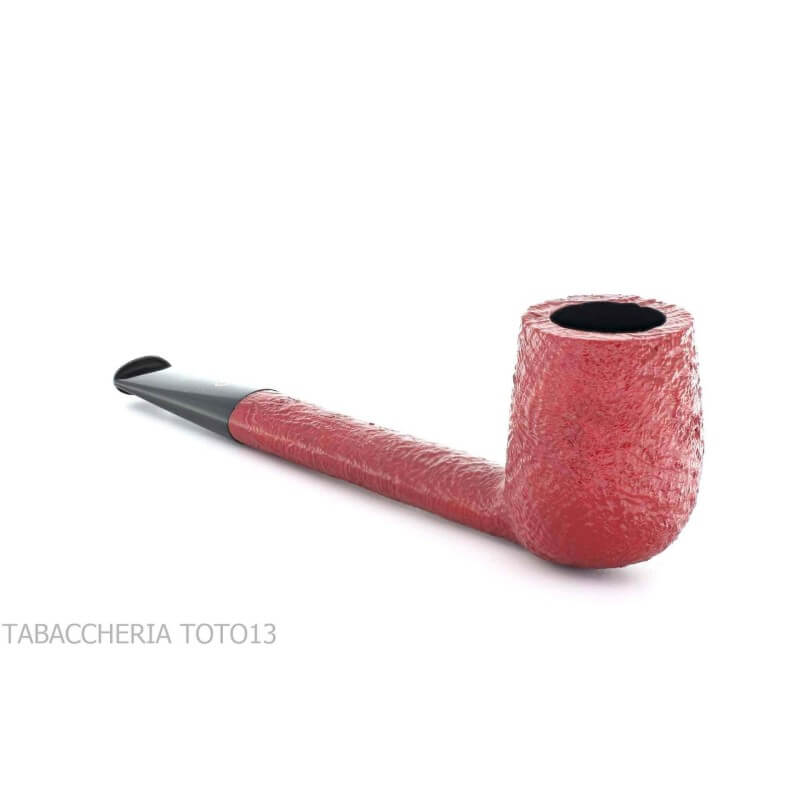 Claret series pipe Canadian shape sandblasted - William “Ashton” Taylor