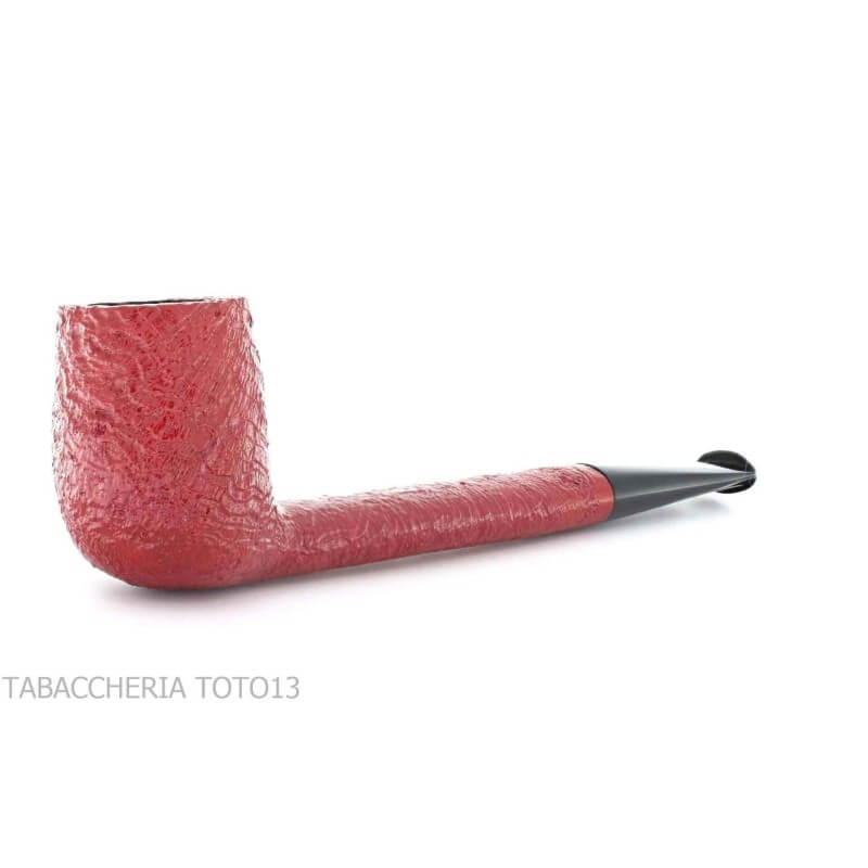 Claret series pipe Canadian shape sandblasted - William “Ashton” Taylor