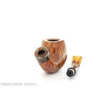 Poul Winsløw Pipe bent billiard in root grade C - Tobacco Pipes - Natural root