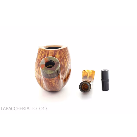 Poul Winsløw Pipe bent billiard in root grade C - Tobacco Pipes - Natural root