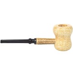 Missouri Meerschaum great Dane smoking pipe for tobacco in a straight cob-Missouri Meerschaum Corn Cob