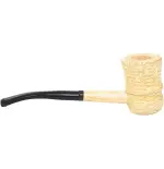 Missouri Meerschaum great Dane pipa in pannocchia curva - Pipe