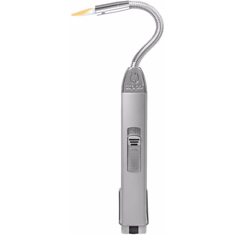 Flexible de gas encendedor Zippo de plata larga para cocinas, barbacoa. - Alumbradores