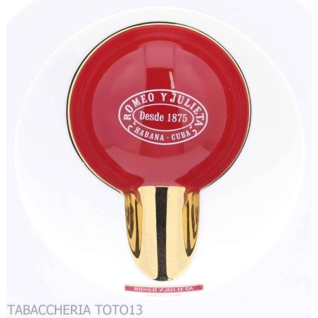 Romeo y Julieta white and red ashtray for 1 cigar - Accessories Cigar - Ceramic