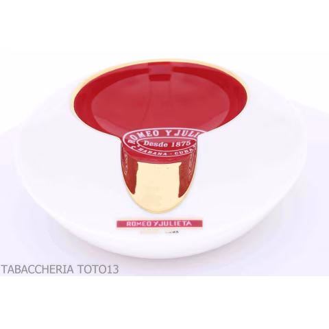 Romeo y Julieta Cendrier blanc et rouge pour 1 cigare - Accessoires Cigare - Céramique