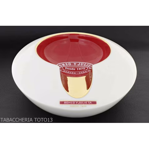 Romeo y Julieta Cendrier blanc et rouge pour 1 cigare - Accessoires Cigare - Céramique