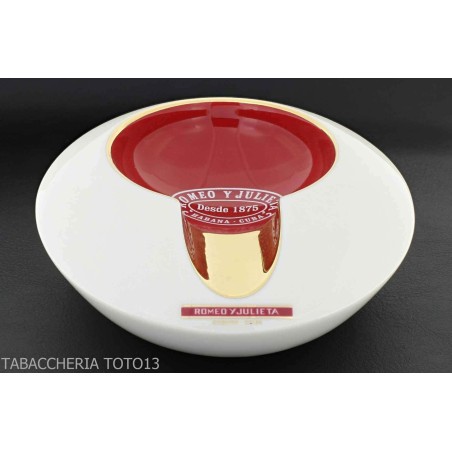 Romeo y Julieta white and red ashtray for 1 cigar - Accessories Cigar - Ceramic