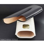 Trinidad portasigari da tasca in pelle cocco bianco e nero - Accessori Per Sigari