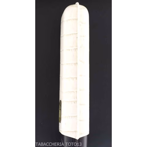 Trinidad portasigari da tasca in pelle cocco bianco e nero - Accessori Per Sigari