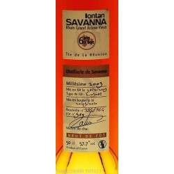 Savanna Lontan 2003 Rhum Grand Arome 6 Ans Vol.57,7% Cl.50