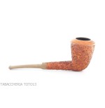 F.Ganci Dublin shaped pipe in light rusticated briar - Tobacco Pipes - Natural root