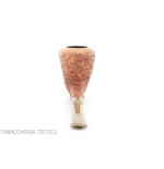 F.Ganci Dublin shaped pipe in light rusticated briar - Tobacco Pipes - Natural root