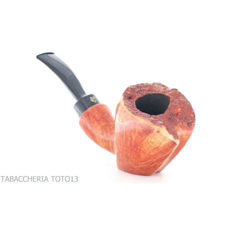 Crown 300 bent Doublin shape pipe - Tobacco Pipes - Bog oak
