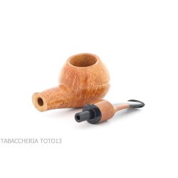 Amorelli Apple pipe in smooth natural briar, Busby series