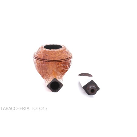 Ashton pipe Oldchurch Bulldog shape sandblasted-Ashton
