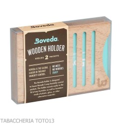 BOVEDA - Boveda compatto contenitore in legno per 2 buste sovrapposte