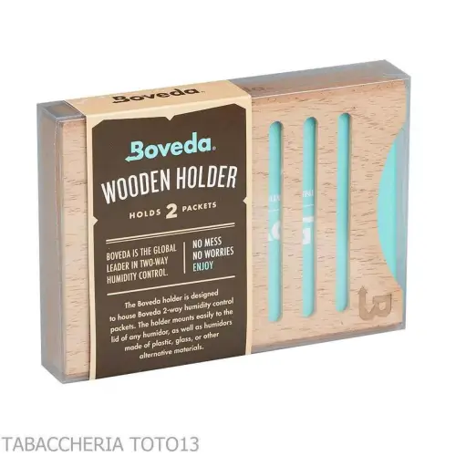 Contenedor compacto de madera Boveda para 2 bolsas apiladas - Humidificadores bidireccionales