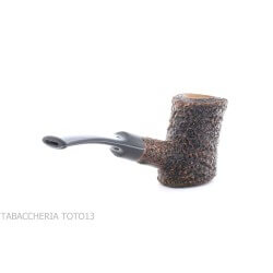 Brebbia Toby rusticated cherrywood shaped pipe