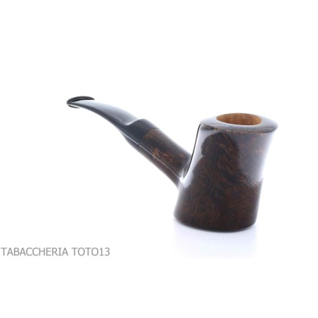 Pipe Brebbia Toby en cerisier en bruyère de noix - Pipe Pour le Tabac - Racine naturelle
