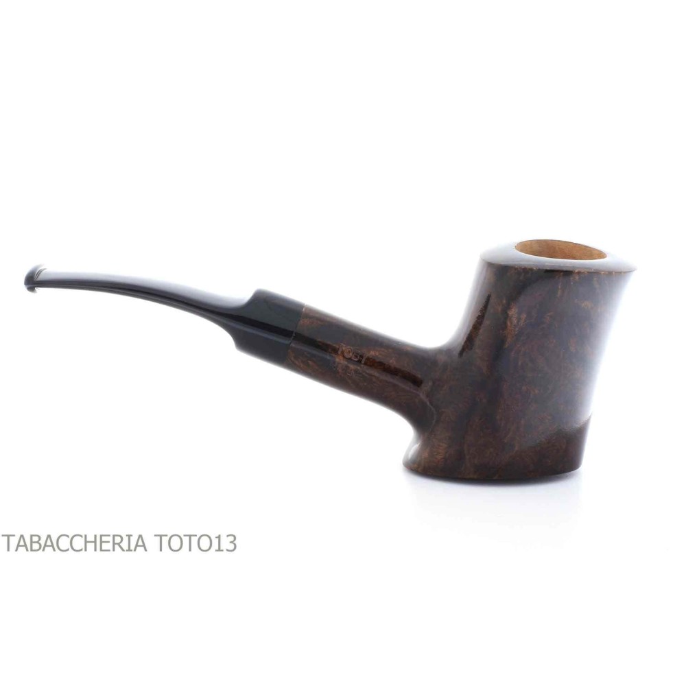 Pipe Brebbia Toby en cerisier en bruyère de noix - Pipe Pour le Tabac - Racine naturelle