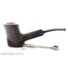 Brebbia Pipe - Brebbia Toby cherrywood shaped pipe in walnut briar