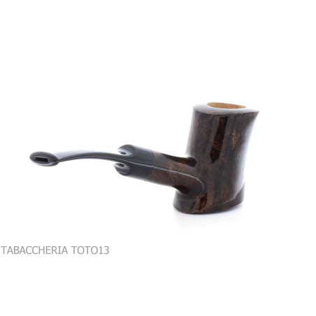 Pipe Brebbia Toby en cerisier en bruyère de noix - Pipe Pour le Tabac - Racine naturelle