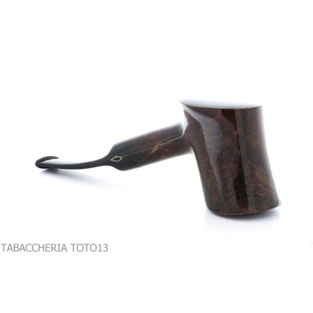 Pipe Brebbia Toby en cerisier en bruyère de noix - Pipe Pour le Tabac - Racine naturelle