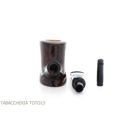 Pipe Brebbia Toby en cerisier en bruyère de noix - Pipe Pour le Tabac - Racine naturelle