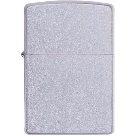Zippo encendedor de gasolina de satén brillante acabado cromado-Encendedores Zippo