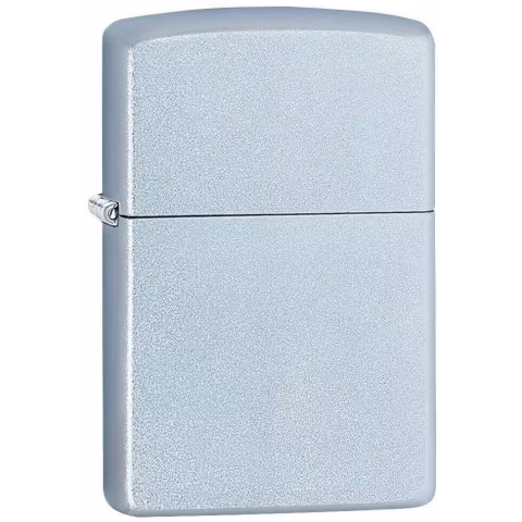 Zippo encendedor de gasolina de satén brillante acabado cromado-Encendedores Zippo