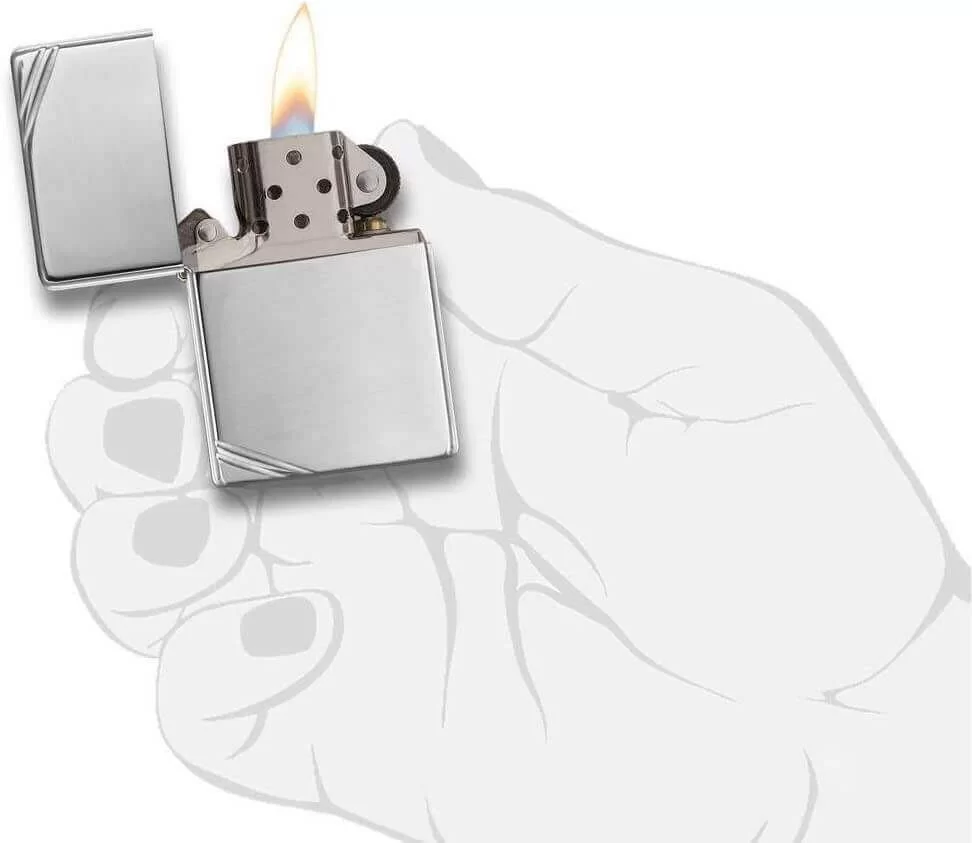 Zippo american classic Incisione 360 su cromo lucido, Accendino