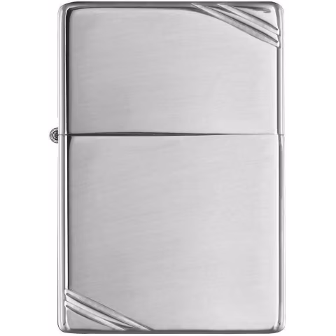 Zippo vintage replica 1935 pulido cromado y decoraciones diagonales - Alumbradores
