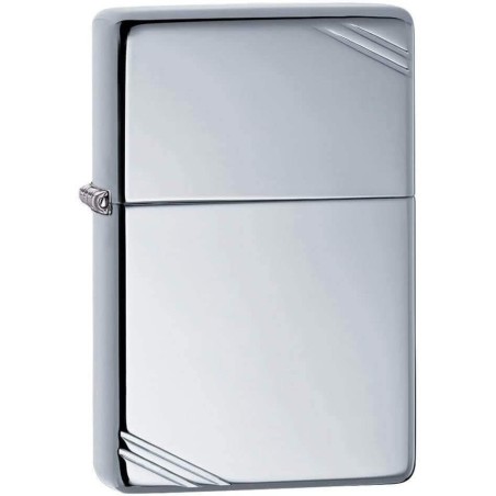 Zippo Vintage Replik 1935 Chrom poliert und Diagonaldekorationen - Feuerzeuge