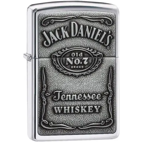 Zippo el enchufe del encendedor de placa de Jack Daniels - Alumbradores