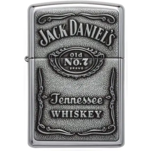 Zippo el enchufe del encendedor de placa de Jack Daniels - Alumbradores