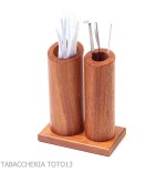Double compartment table kit for storing tobacco pipe accessories - Accessories for tobacco pipes