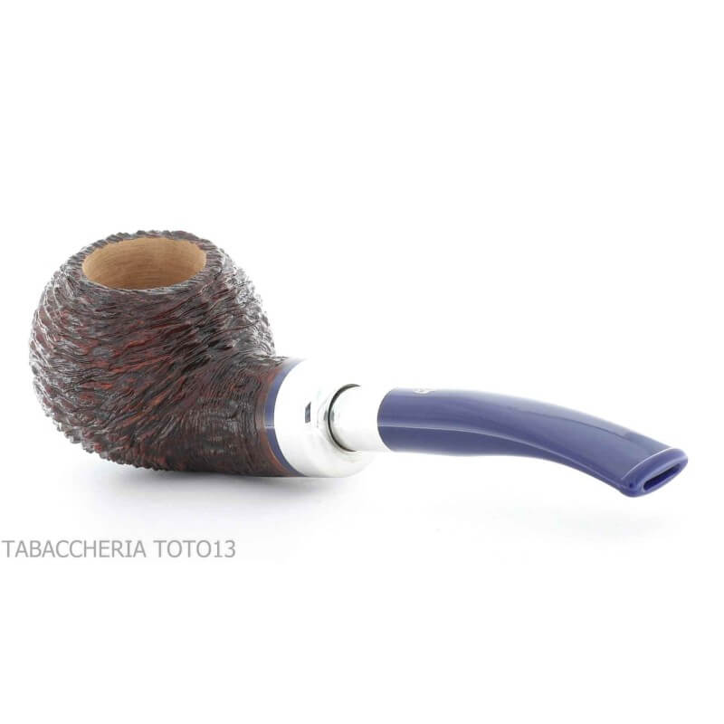 Savinelli pipe series Eleganza spigot shape Bent Apple 320 rusticated briar - Savinelli