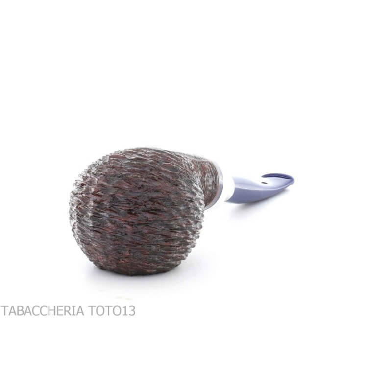 Savinelli pipe series Eleganza spigot shape Bent Apple 320 rusticated briar - Savinelli